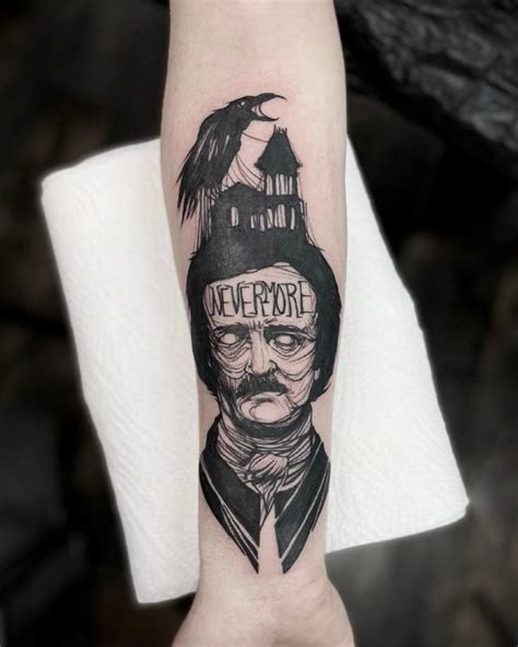 10 Best Edgar Allan Poe Tattoo Ideas You Ll Have To See To Believe