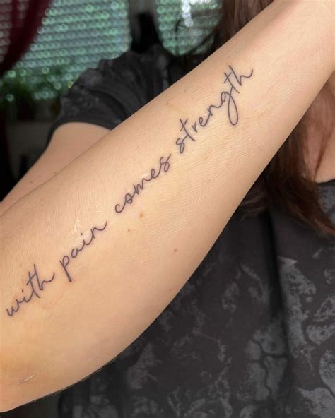10 Breath Taking With Pain Comes Strength Tattoo Ideas That Will Urge