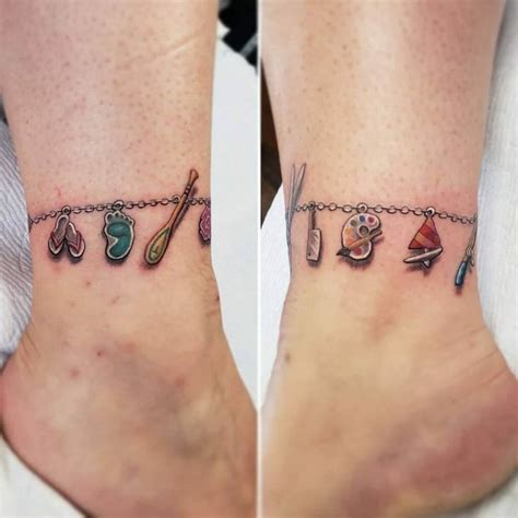 101 Best Charm Bracelet Tattoo Ideas That Will Blow Your Mind Anklet