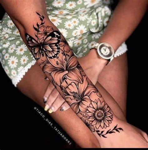 120 Pretty And Girly Half Sleeve Tattoo Ideas For Females Lace Sleeve