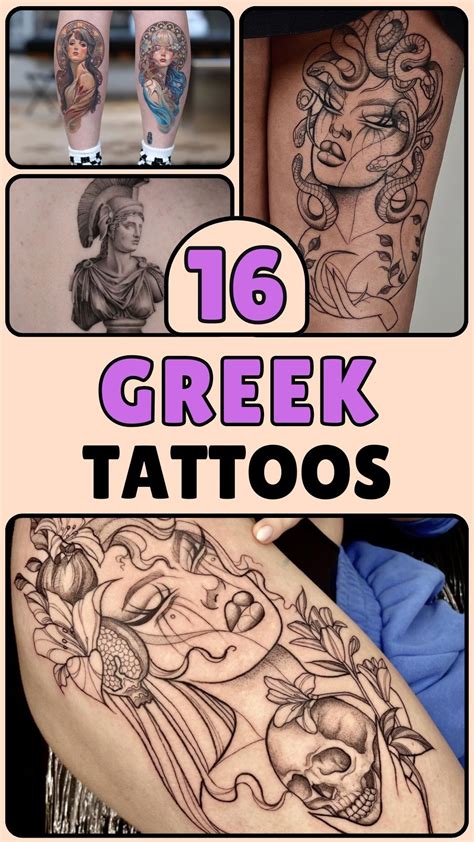 16 Greek Mythology Tattoos That Bring Ancient Legends To Life Goddess