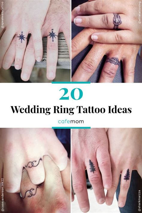 20 Delicate Wedding Ring Tattoo Ideas For The Nontraditional Couple 20 Delicate Wedding Ring Tattoo Ideas For The Nontraditional Couple