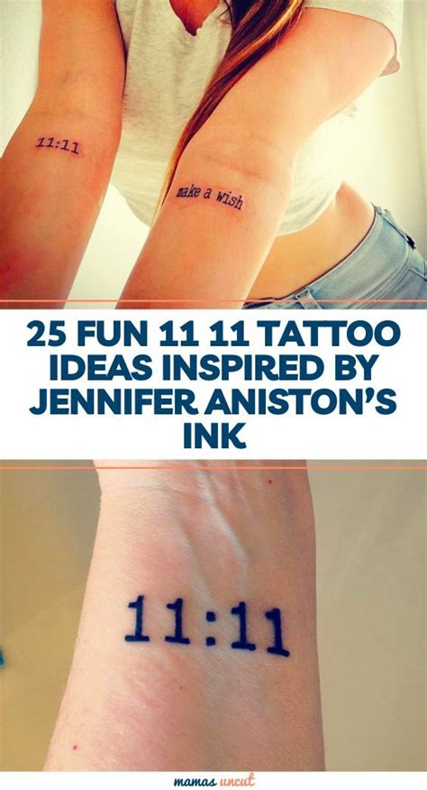 25 Fun 11 11 Tattoo Ideas Inspired By Jennifer Aniston S Ink Artofit