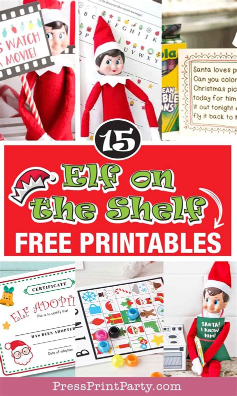 35 Best Elf On The Shelf Printables For Free