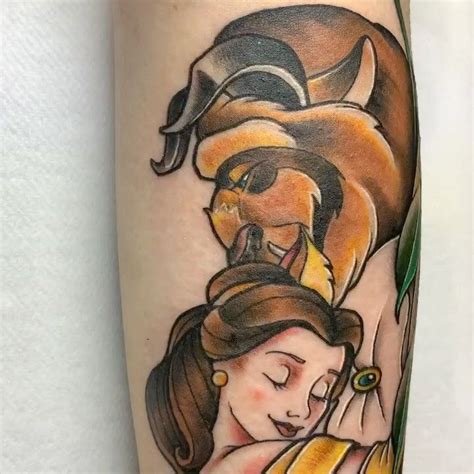 40 Charming Beauty And The Beast Tattoos