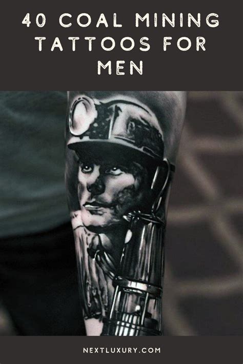 40 Cool Coal Mining Tattoos For Men