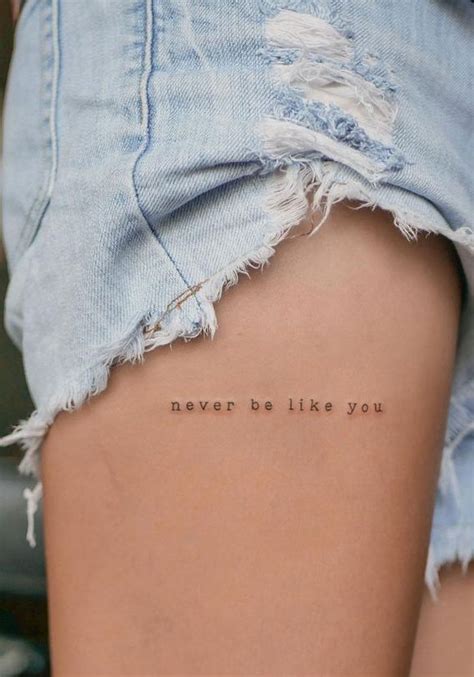 40 Meaningful Word Tattoos Never Be Like You I Take You Haircuts