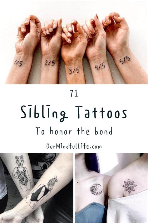79 Sibling Tattoos To Get With Brothers And Sisters Artofit