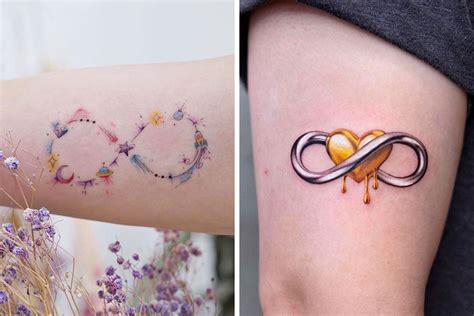 82 Infinity Tattoos To Show Off Your Eternal Creativity Bored Panda