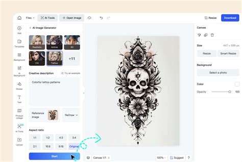 Ai Tattoo Generator Free Online Create A Tattoo With Ai Insmind Ai Tattoo Generator Free Online Create A Tattoo With Ai Insmind