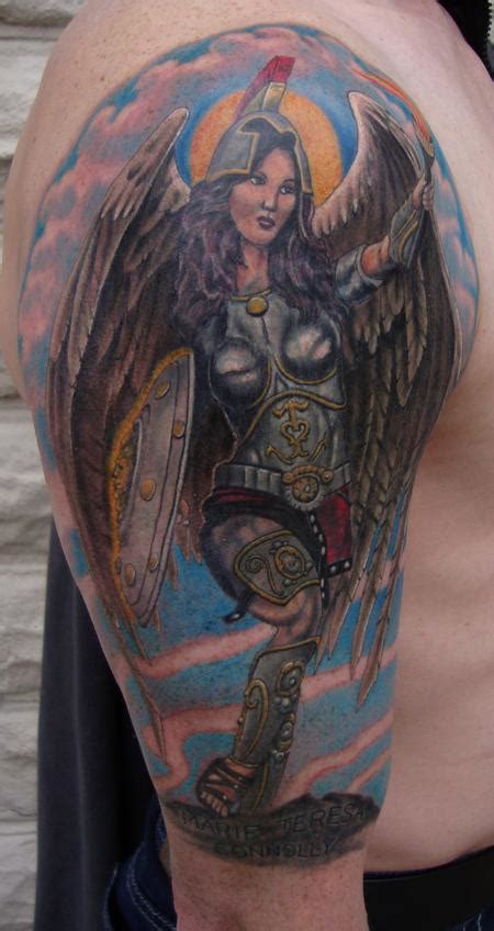 Angel Warrior Back Tattoo Angel Warrior Back Tattoo