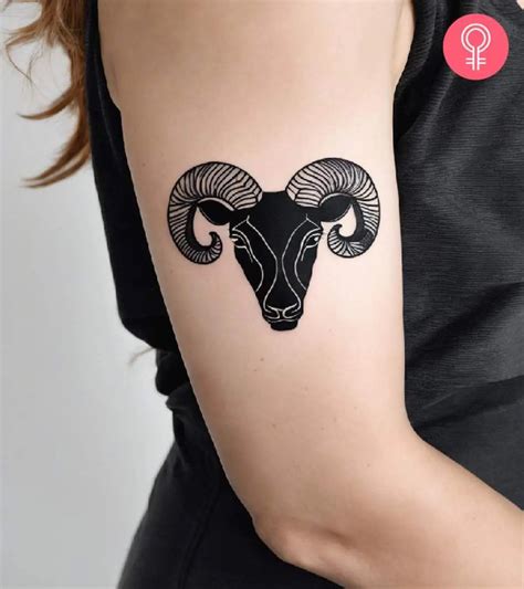 Aries Tattoos Designs Women Aries Tattoos Designs Women