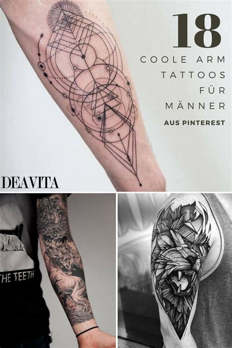Arm Tattoos F R M Nner 18 Ideen F R Oberarm Und Unterarm Aus Pinterest