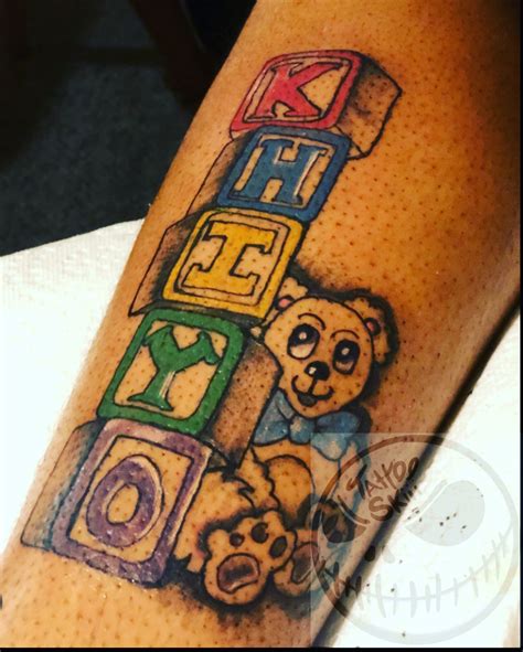 Baby Building Block Tattoos Baby Building Block Tattoos