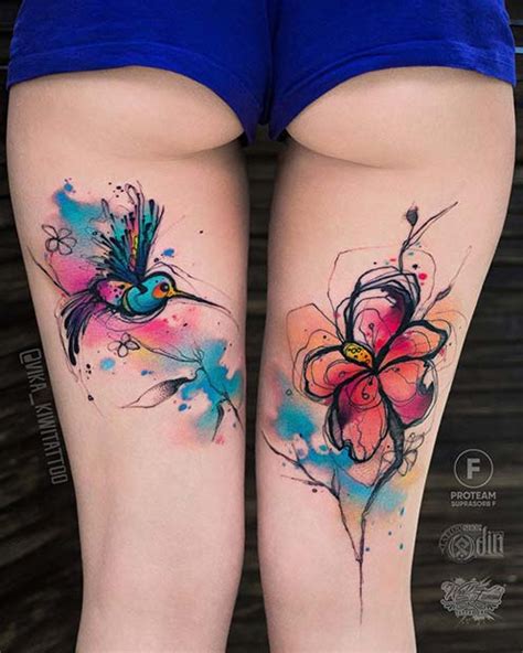 Back Thigh Tattoo Ideas Watercolor Tattoo Design Back Thigh Tattoo Ideas Watercolor Tattoo Design