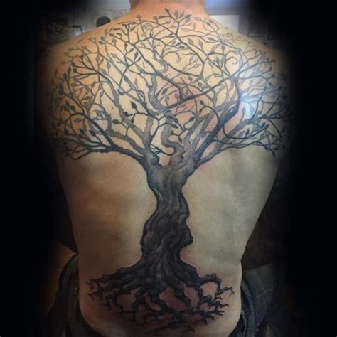Back Tree Tattoo Men Creativefan