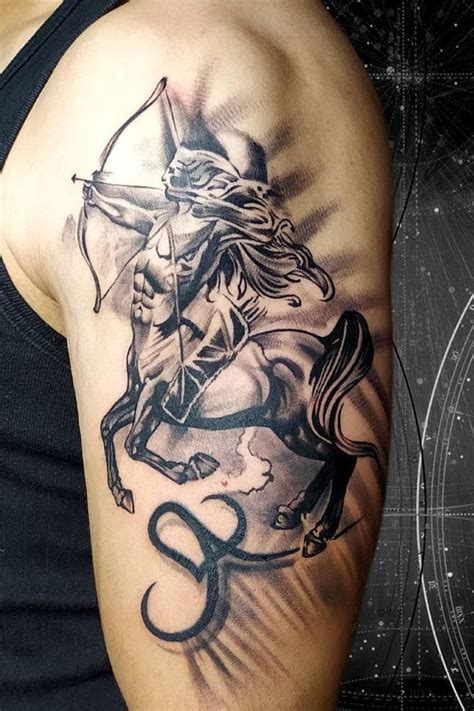 Best Upper Arm Sagittarius Tattoo Designs For Zodiac Lovers Best Upper Arm Sagittarius Tattoo Designs For Zodiac Lovers