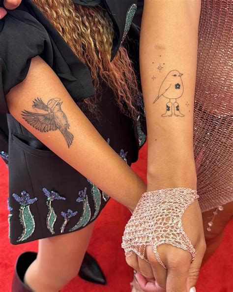 Beyonc Amp 39 S Amp 39 Blackbiird Amp 39 Collaborators Got Matching Tattoos