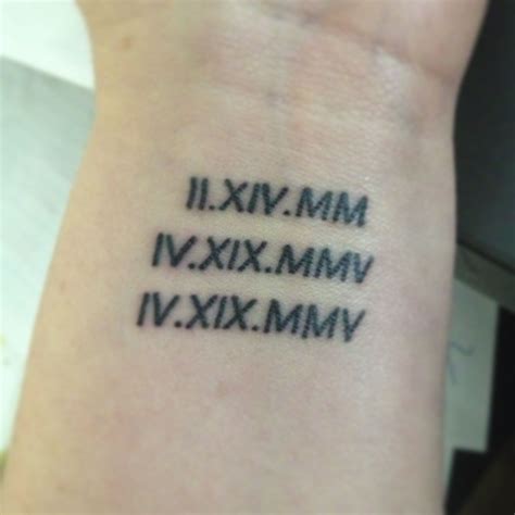 Birthday In Roman Numerals