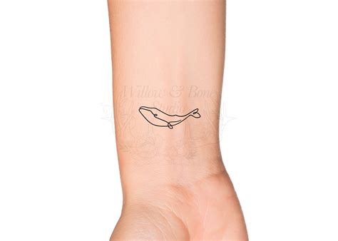 Blue Whale Outline Tattoo Blue Whale Outline Tattoo