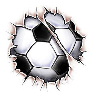 Break Through Soccer Ball Tattoo Tattoo For A Week