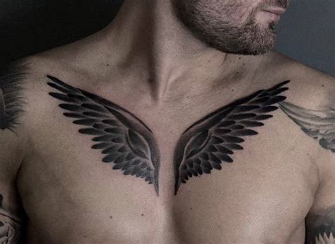 Chest Tattoo Wings Chest Tattoo Wings