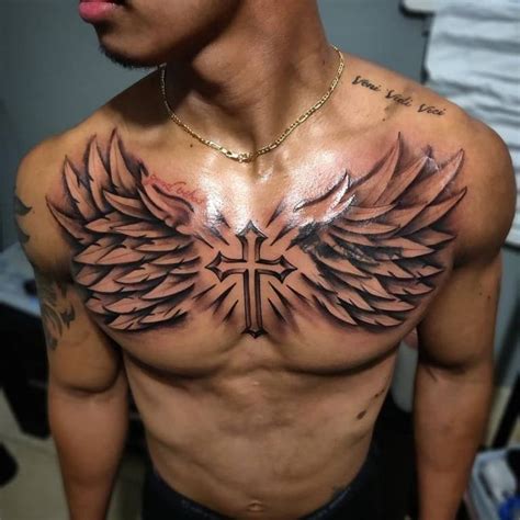 Chest Tattoos Wings Designs Men Chest Tattoos Wings Designs Men