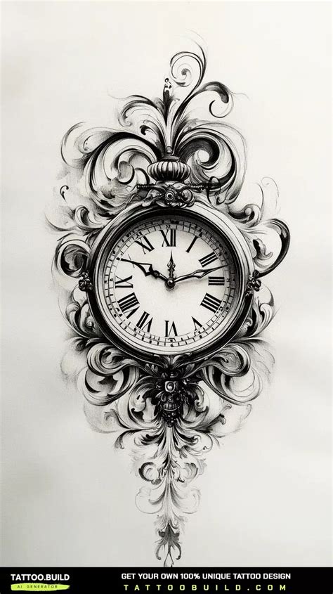 Clock Tattoo Drawings Amp Ideas Stunning Designs