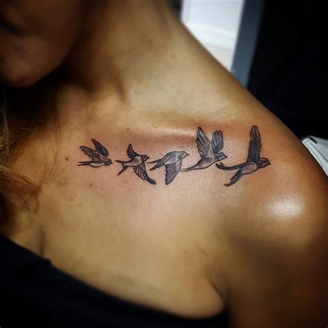 Collar Bone Tattoo