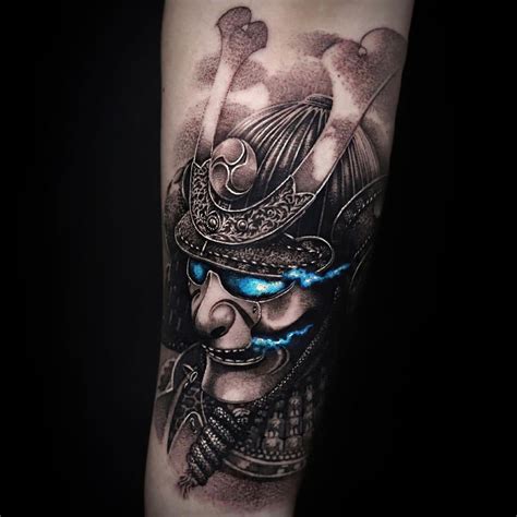 Coloured Samurai Tattoos
