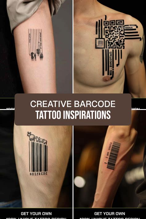 Creative Barcode Tattoo Inspirations Creative Barcode Tattoo Inspirations