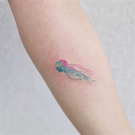 Cute Jellyfish Tattoo