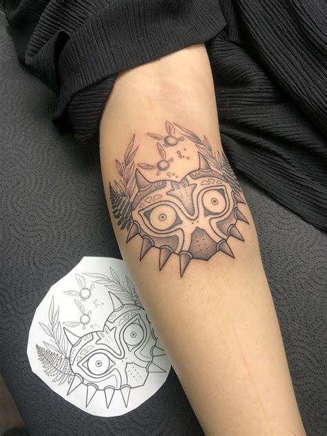 Dark Amp Modern Majoras Mask Tattoo Tattoo Contest 99Designs Dark Amp Modern Majoras Mask Tattoo Tattoo Contest 99Designs