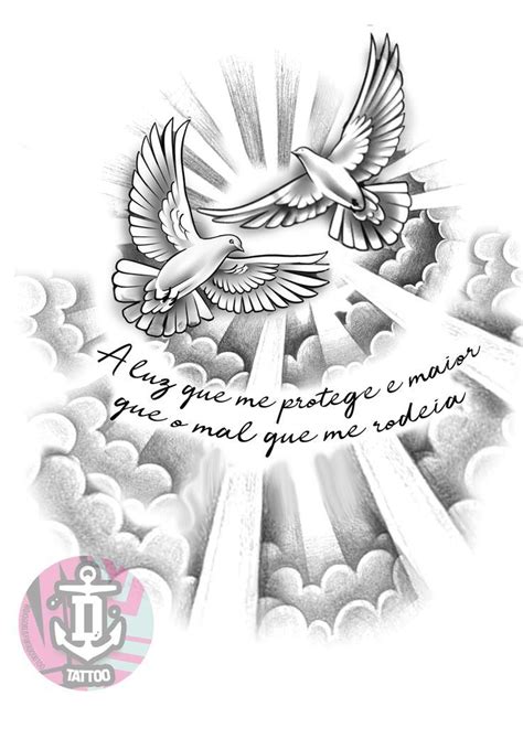 Dove Tattoo Designs With Clouds Bronctattooaus Com