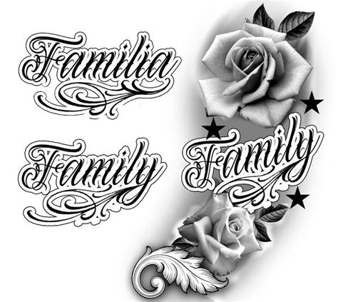 Familia Con Rosas Tatuagens De Fam Lia Est Nceis De Tatuagem De Meia