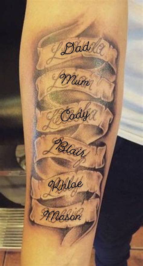 Family Name Tattoo Ideas