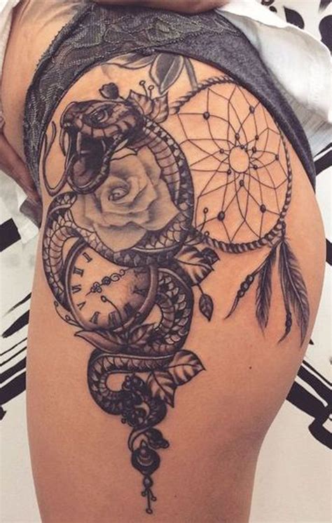 Female Thigh Tattoo Ideas