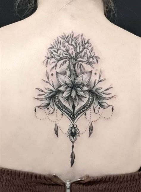 Female Tree Back Tattoos