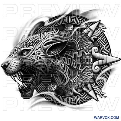 Fierce Jaguar Aztec Tattoo Design Aztec Tattoos Warvox Aztec Fierce Jaguar Aztec Tattoo Design Aztec Tattoos Warvox Aztec