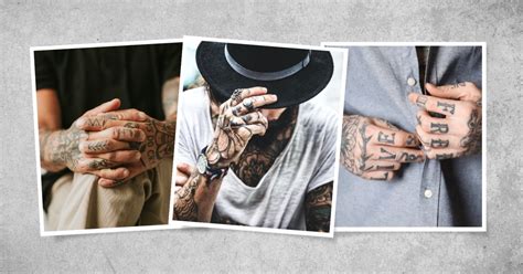 Finger Tattoos For Men Digits Defined By Bold Ink
