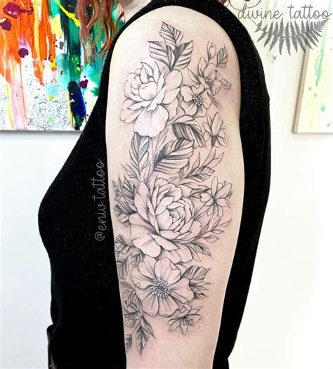 Flower Upper Arm Tattoos For Females At Alonso Wilson Blog