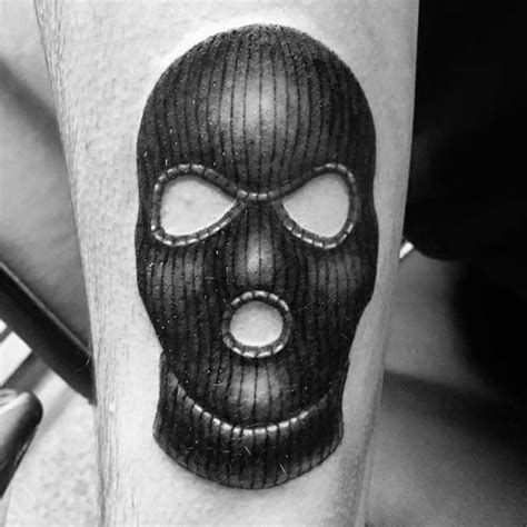 Gangsta Ski Mask Tattoo 30 Ski Mask Tattoo Designs For Men Masked Ink