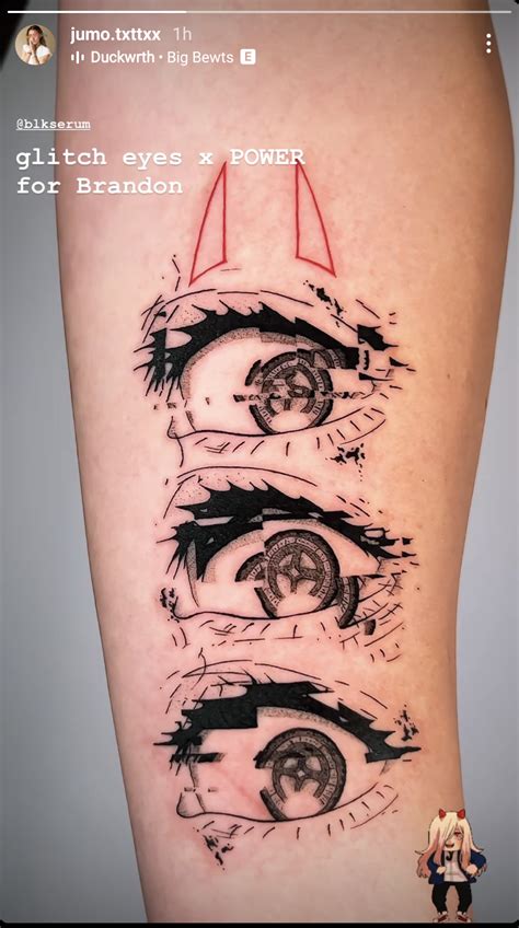 Glitchy Eyes Power From Chainsaw Man Done By Jumo Black Serum San
