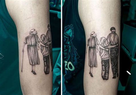 Grandparents Memorial Tattoo Tattoos For Daughters Hand Tattoos For