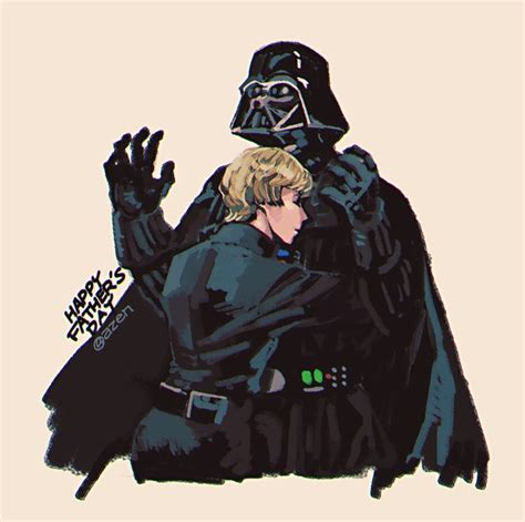 Great Luke Skywalker And Darth Vader Fan Art