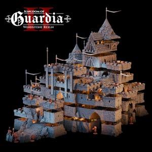 Guardia S Keep Medieval Castle Fortress 28Mm Tabletop Terrain Model Railroading Gaming Etsy