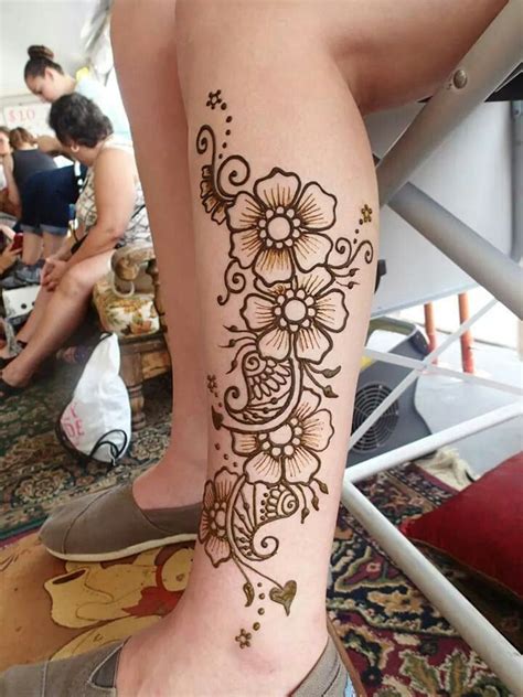 Henna Leg Henna Designs Henna Tattoo Designs Thigh Henna