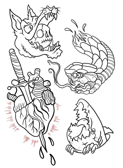 How To Create Tattoo Flash Art 25 Free Designs Tattooing 101