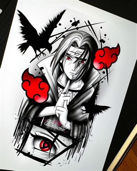 Itachi Tattoo Design