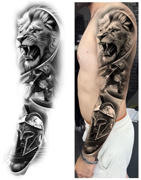 Lion And Warrior Full Sleeve Tattoo Design Full Sleeve Tattoo Design Lion And Warrior Full Sleeve Tattoo Design Full Sleeve Tattoo Design